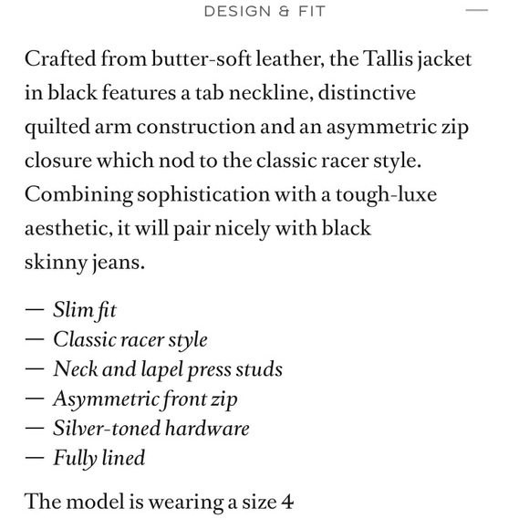 Reiss Geo leather biker jacket - Picture 3 of 17